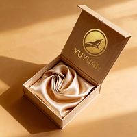 Boîte en carton rigide magnétique en forme de livre, couleur crème, luxe sur mesure, vente en gros, boîte d'emballage cadeau texturée pour perruques