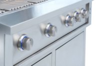 Barbecue à gaz en acier inoxydable de qualité supérieure de 42 pouces pour les fêtes, cuisine extérieure de luxe, 4 brûleurs, grill infrarouge intégré