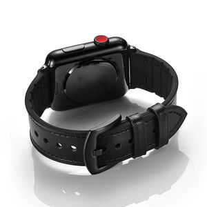 LYTOP nueva correa de pulsera de cuero suave negro de negocios para <span class=keywords><strong>Apple</strong></span> <span class=keywords><strong>Watch</strong></span> Ultra <span class=keywords><strong>Series</strong></span> 10 9 8 <span class=keywords><strong>7</strong></span> <span class=keywords><strong>6</strong></span> 5 4 3 2 1 SE banda Flexible - Product Image 3