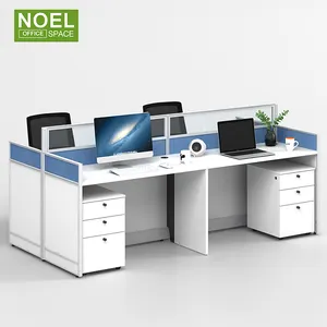 Workstation Office Cubicle Curved Work Station Desk High Quality 4 Person Workstation Commercial Furniture