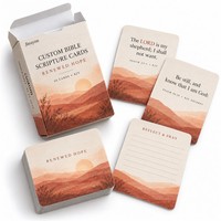 Cartes de prière dévotionnelles personnalisées avec des versets bibliques, espoir renouvelé, KJV, 57x87mm, coffret cadeau chrétien