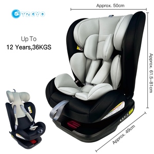 Silla de Auto Convertible para Bebés TZCYO ECE R44/04 <span class=keywords><strong>Grupo</strong></span> 0+<span class=keywords><strong>1</strong></span>+2+3, Giratoria 360 Grados, Instalación <span class=keywords><strong>ISOFIX</strong></span>+TT, 36 kg, HDPE, Poliéster - Product Image 6