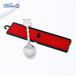 Cuchara de Postre Personalizada con Logotipo, Cuchara de Helado Vintage Plateada con Mango Metálico, Cuchara de Té de Aleación de Zinc Fundido Personalizada - Product Image 6