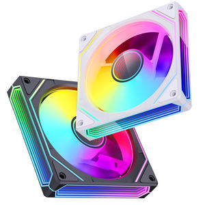 Ventilateurs de <span class=keywords><strong>PC</strong></span> ARGB PWM LED en vente flash, 120*120*25mm, <span class=keywords><strong>silencieux</strong></span>, contrôle de la vitesse du vent, refroidissement rapide, dissipateur thermique en plastique pour boîtier d'ordinateur - Product Image 1