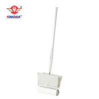 Ausziehbares Teleskop-Klebeband mit langem Griff, breit 16cm 30 60 100 Blatt Zerreißen des Papier Klebrige Fussel rolle mit großer Boden reinigung