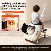 Valise pour animaux de compagnie ABCPC convertible en poussette, pliable, pour petits animaux et bébés