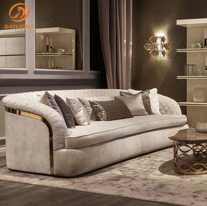 Ensemble de sièges arabes modulaires modernes de luxe sur mesure en velours blanc pour majlis arabe, ensemble bas au sol - Product Image 1