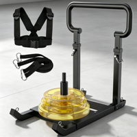 Soporte Ajustable para Trineo de Pesas con Mango de 5 Niveles, para Entrenamiento de Empuje y Tracción, Fuerza, Velocidad y Agilidad, Compatible con Placas de 1 y 2 Pulgadas