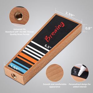 Cá nhân bia xử lý nhà Brew gỗ khắc tap xử lý, tái sử dụng bảng đen DIY Craft bia vòi xử lý bar trang trí nội thất - Product Image 4