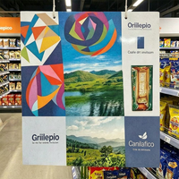 Panneau publicitaire en nid d'abeille personnalisé durable, imprimé, récupérable et coloré, pour slogan publicitaire, en gros