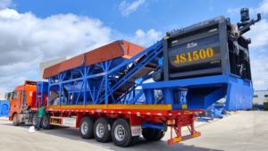 Mesin pencampur beton semen harga pabrik peralatan tuan rumah pencampur beton poros horisontal ganda - Product Image 3