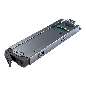 Unestech 1Bay M.2 NVMe PCIe 4.0 khay-ít SSD di động giá bao vây với slimisas SFF-8654 4i - Product Image 1