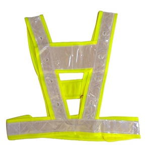 سترة أمان LED عالية الوضوح بالجملة، فئة ANSI 1، مقاومة للماء وعاكسة للضوء، للطوارئ مع شعار مخصص - Product Image 2