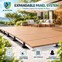 Plateforme de loisirs pour piscine en panneaux composites durables, installation rapide, prête à l'emploi, terrasse modulaire en WPC, fournie par le fabricant