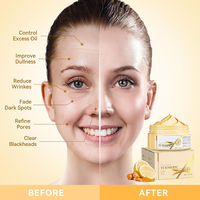 Masque à l'argile au curcuma bio pour le visage, nettoyant en profondeur, réduit les taches brunes, éclaircit la peau, marque privée OEM