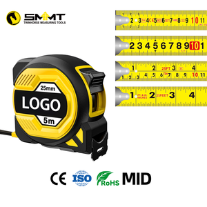 SMMT Nouvelle Ruban à mesurer métrique de 5 m avec lame large de 25 mm, double verrouillage, boîtier en ABS et caoutchouc, acier au carbone robuste - Product Image 2