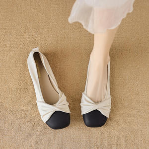 Zapatos Planos de Mujer para Boda, Novia, Fiesta, con Punta Cuadrada, Transpirables, Ligeros, para Verano y Otoño - Product Image 1