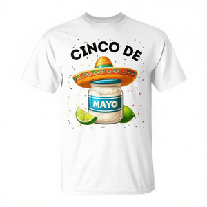 T-shirt Cinco De Mayo Mayonnaise Jar Fiesta per uomo, donna, bambino - Product Image 2