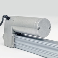 Aktuator linier listrik DC 12v 24v 300kg, aktuator linier kendali jarak jauh dengan aktuator Linear pengendali jarak jauh