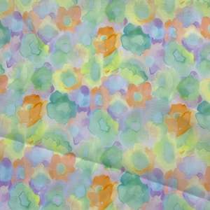 Tissu léger de concepteur imprimé floral multicolore personnalisé par sublimation 100% polyester transparent fleur <span class=keywords><strong>organza</strong></span> pour robe - Product Image 5