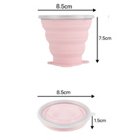 Gobelet pliable en silicone de qualité alimentaire, résistant aux hautes températures, léger, facile à transporter, simplicité moderne, fabriqué par Source Manufacturers.