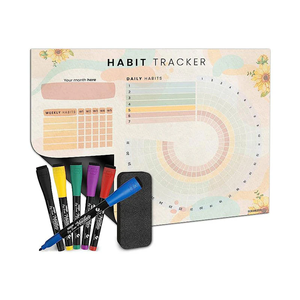 Tableau hebdomadaire effaçable à sec pour réfrigérateur calendrier magnétique tableau blanc planificateur tableau de corvées pour les enfants - Product Image 1