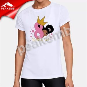 T-shirts d'anniversaire pour filles à la mélanine, T-shirt rose princesse, transfert pour peau brune, T-shirt à presser à chaud pour filles, Black Girl Magic <span class=keywords><strong>Sista</strong></span> Transfer - Product Image 6