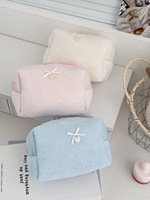 Tas penyimpanan kain handuk untuk perjalanan rumah, kapasitas besar, Kosmetik Perawatan Kulit