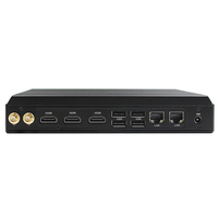 Mini PC industriel compact sans ventilateur J6412 Processeur Intel Client léger windows 11 Mini PC avec 3 HDMI Support Triple Display