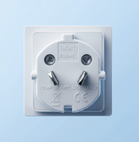 Adaptador de Viaje Universal con Enchufe Estadounidense/Australiano a Enchufe Británico para Laptop, 10A/250V, Diseño Compacto