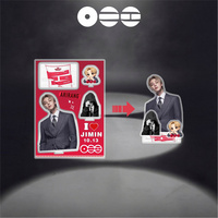 Figurine créative KPOP ARIRANG pour groupe de garçons, JIN JIMIN SUGA J-HOPE V, avec panneau détachable amusant, support de 12,5 cm, cadeau pour fans RM JK