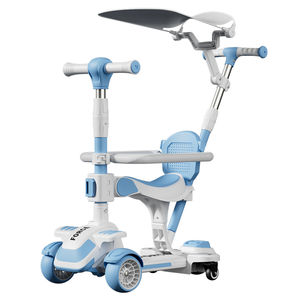 Trottinette pliable <span class=keywords><strong>à</strong></span> hauteur réglable pour enfants Trottinette en plastique avec bras de siège et <span class=keywords><strong>garde</strong></span>-<span class=keywords><strong>corps</strong></span> - Product Image 2