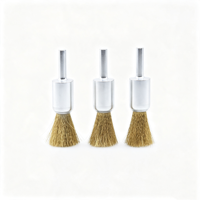 Brosse industrielle OEM en laiton à fil coupé avec tige – Idéale pour l'élimination de la rouille et le nettoyage de surface, vitesse de rotation maximale 10000 tr/min
