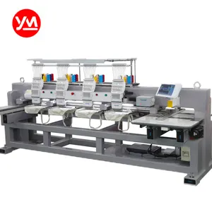 YUEMEI four heads industrial 12/15 needles computer 450*450mm embroidery machine for T shirt and bag