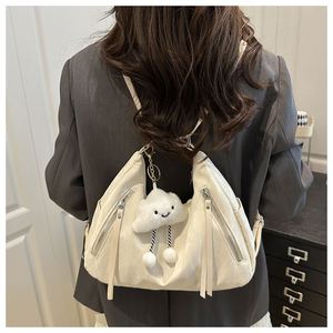 Bolso Tote Casual de Diseño Coreano, Bolso de Hombro Cruzado Versátil y Moderno con Forro de PU para Mujer, Gran Venta - Product Image 5