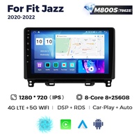 MEKEDE MS lecteur audio de voiture système stéréo écran IPS pour Honda Fit Jazz 2020-2022 ventilateur de refroidissement double din BT 4G WIFI