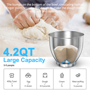 Mới đến nhà và thiết bị nhà bếp Máy ép trái cây máy xay <span class=keywords><strong>Mixer</strong></span> 4.2qt 5 En 1 thực phẩm đứng <span class=keywords><strong>Mixer</strong></span> - Product Image 2
