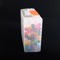 Boîte de rangement en plastique avec poignée personnalisable jouet outil organisation fourni en usine produits ménagers boîte en carton transparente