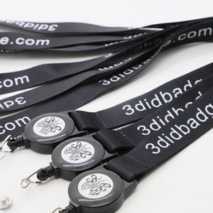 Polyester Lanyard Heat Transfer Printing Logo Event Conference Holder Breakaway <b>Buckle</b> Retractable Reel Strap Lanyard - Product Image 3