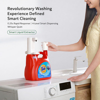 Pompe à lessive électrique intelligente personnalisée avec capteur, distributeur de lessive réutilisable avec gobelet gradué pour lessive liquide