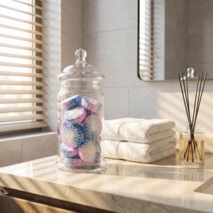 Tablettes nettoyantes solides jetables pour réservoir de toilettes, désodorisant automatique pour toilettes, <span class=keywords><strong>bloc</strong></span> bleu rose - Product Image 5