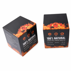 Charbon à chicha naturel en coquille de noix de coco, cube de 26 mm, 1 kg, faible teneur en cendres, longue durée de combustion, charbon à chicha OEM, boîte personnalisée, vente en gros - Product Image 6