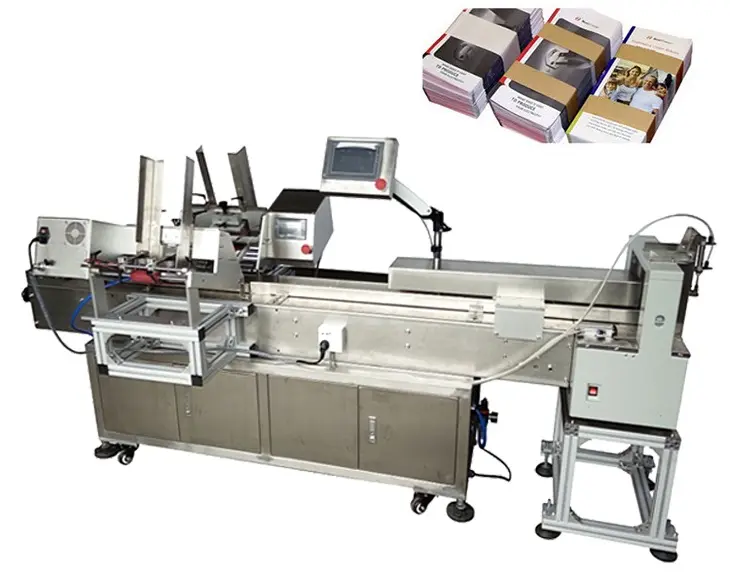 Tickets Karton Papier Automatische Tape Bundeling Machine Bundel Wikkelen Machine