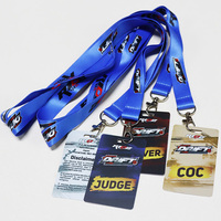 Lanière personnalisée Keepfly pour salon professionnel avec impression sur mesure, porte-badge VIP en plastique, passe backstage, carte PVC pour le personnel d'événement