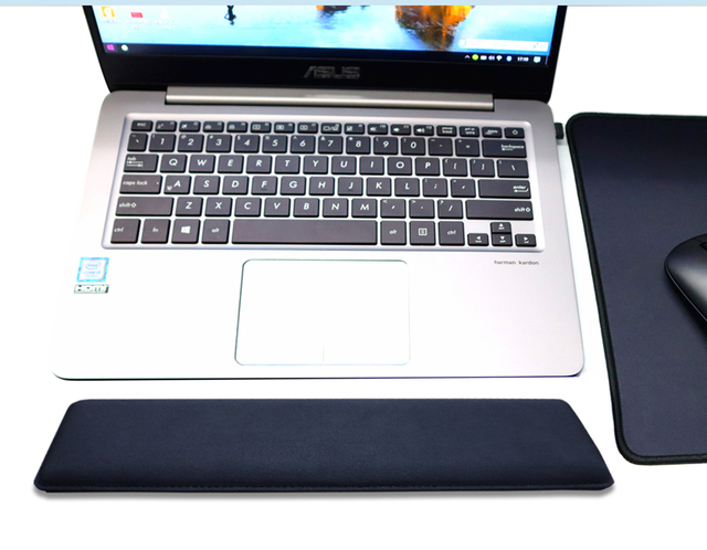 Memory Foam Ergonomic Keyboard and Wireless Gaming Mouse Pad with Wrist Rest Arm Support Easy Typing Features for Laptop Rest