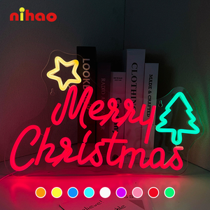 NIHAO En gros Enseigne néon acrylique de Noël, Enseigne LED personnalisée pour entreprise, directement de l'usine - Product Image 4