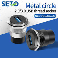 Conector USB Tipo A y C 2.0/3.0 Personalizado, Cable de Alta Corriente, Hembra y Macho, Montaje en Panel PCB, Puerto de Conexión Impermeable, Adaptador