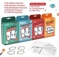 Cartes flash de mathématiques pour l'apprentissage précoce des enfants de 3 à 6 ans, reconnaissance des nombres et compétences en comptage, paquet en carton