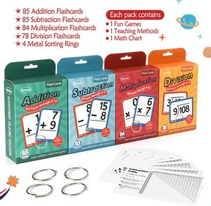 Carte Flash Educative per l'Apprendimento Precoce della Matematica per Bambini 3-6 Anni, Riconoscimento Numeri e Abilità di Conteggio, Confezione in Cartone - Product Image 3