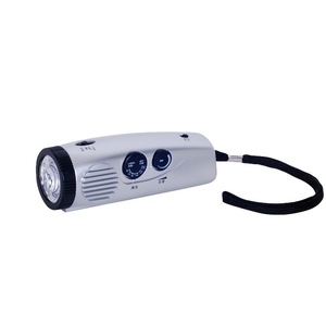 Radio AM/FM portabel dengan lampu LED dan sirene lampu radio mini berkedip dengan sirene dan berkedip - Product Image 1